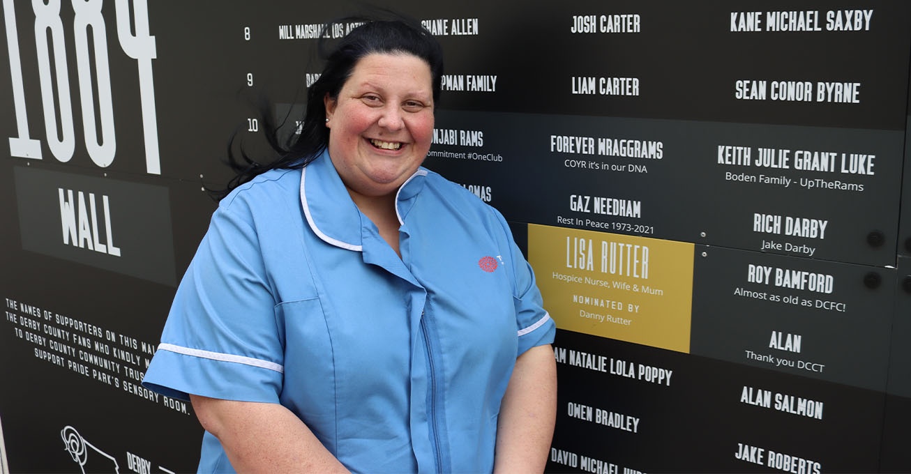 Rams fan Lisa honoured for her efforts as a hospice keyworker