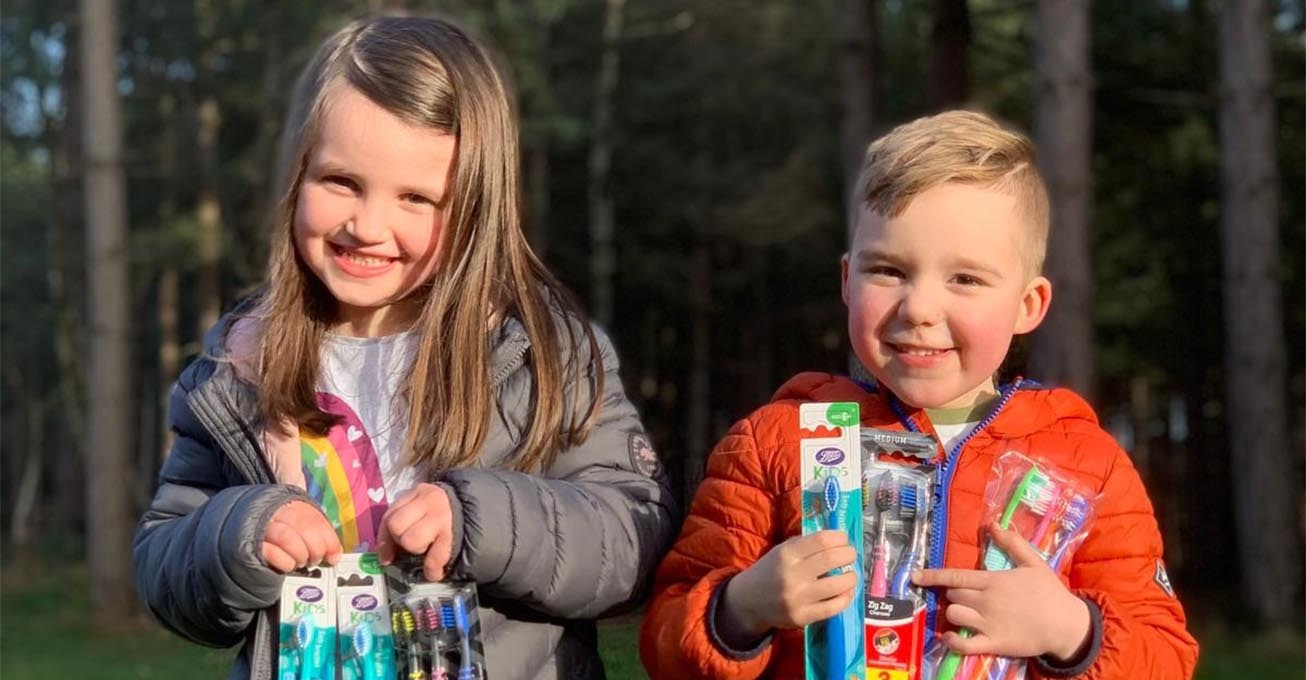 Derby five-year-olds spend their pennies on new toothbrushes for Derbyshire Children’s Holiday Centre