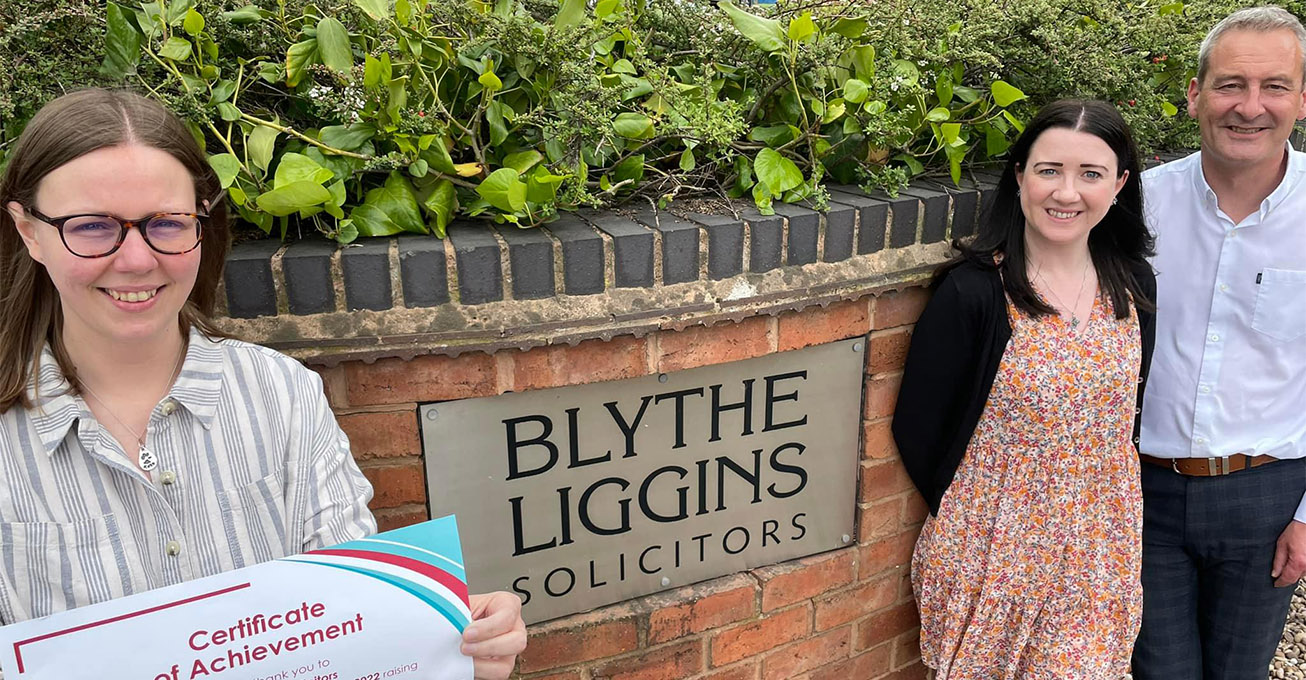 Warwickshire solicitors raise nearly £2,000 for Myton Hospice to support Make a Will Week campaign