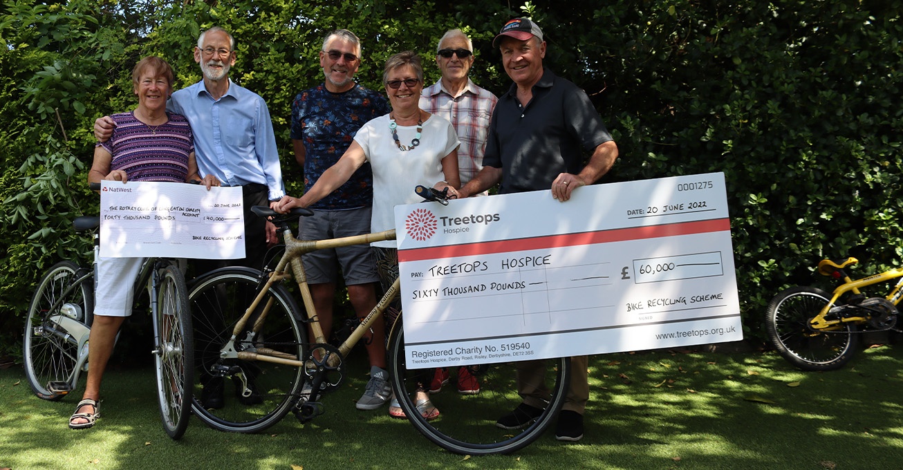 Bike recycling scheme run by volunteers raises over £100,000 for local charities