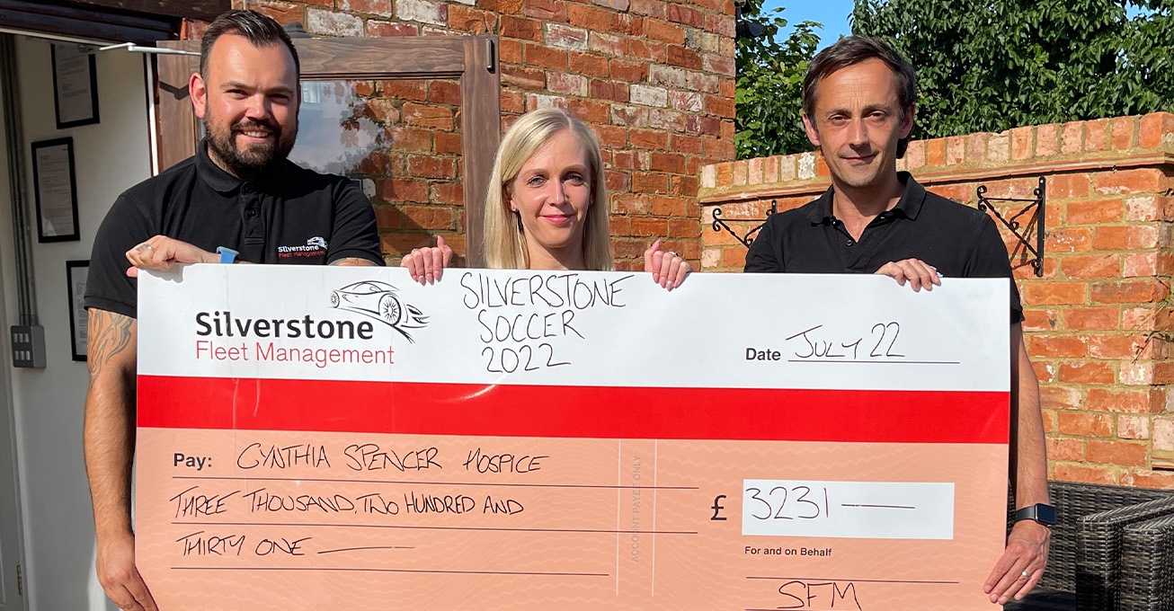 Silverstone Soccer hat trick raises record amount for hospice