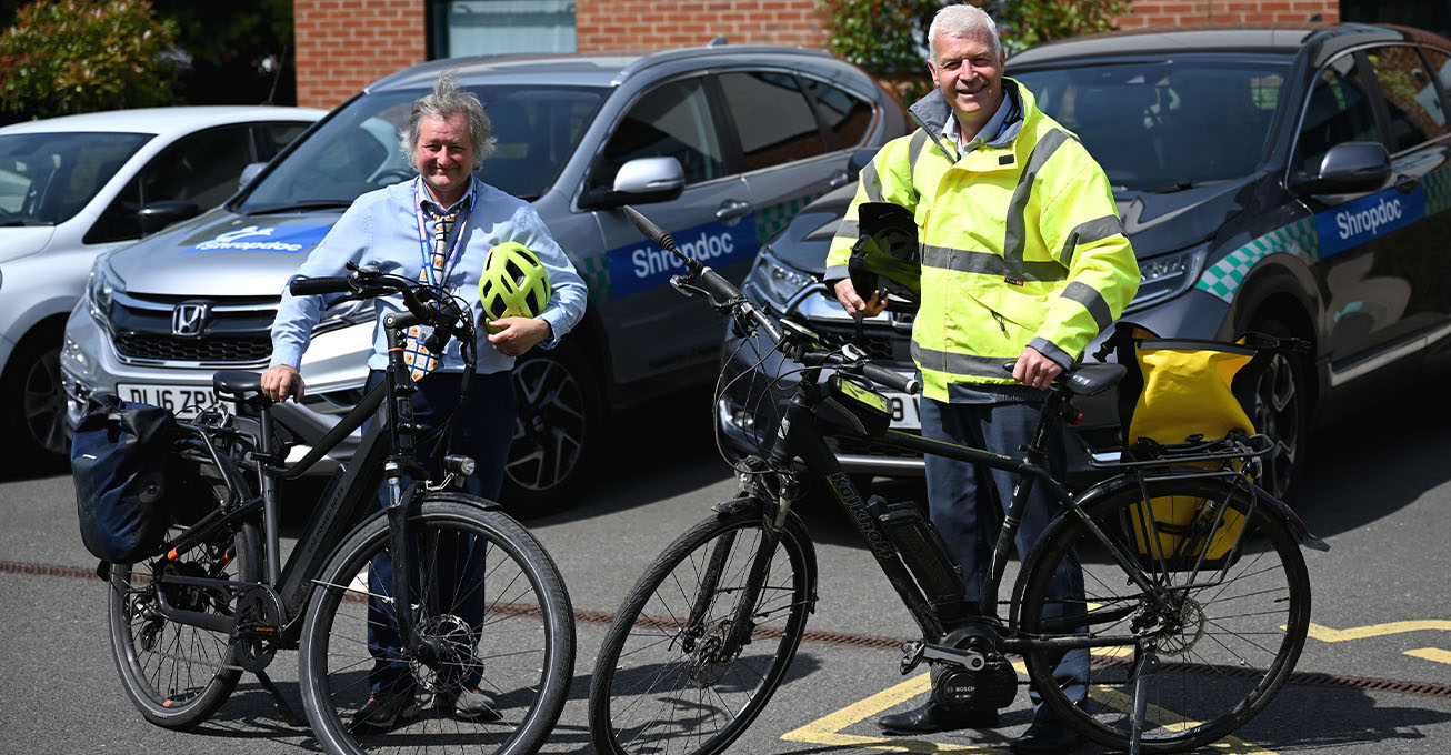 Shropdoc staff hitting the road with Cycle to Work scheme