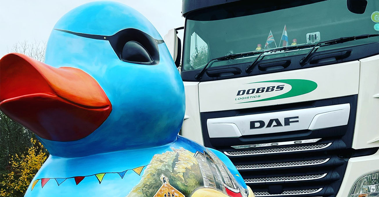 Dobbs Logistics ‘follows the ducks’ in aid of East Sussex hospice