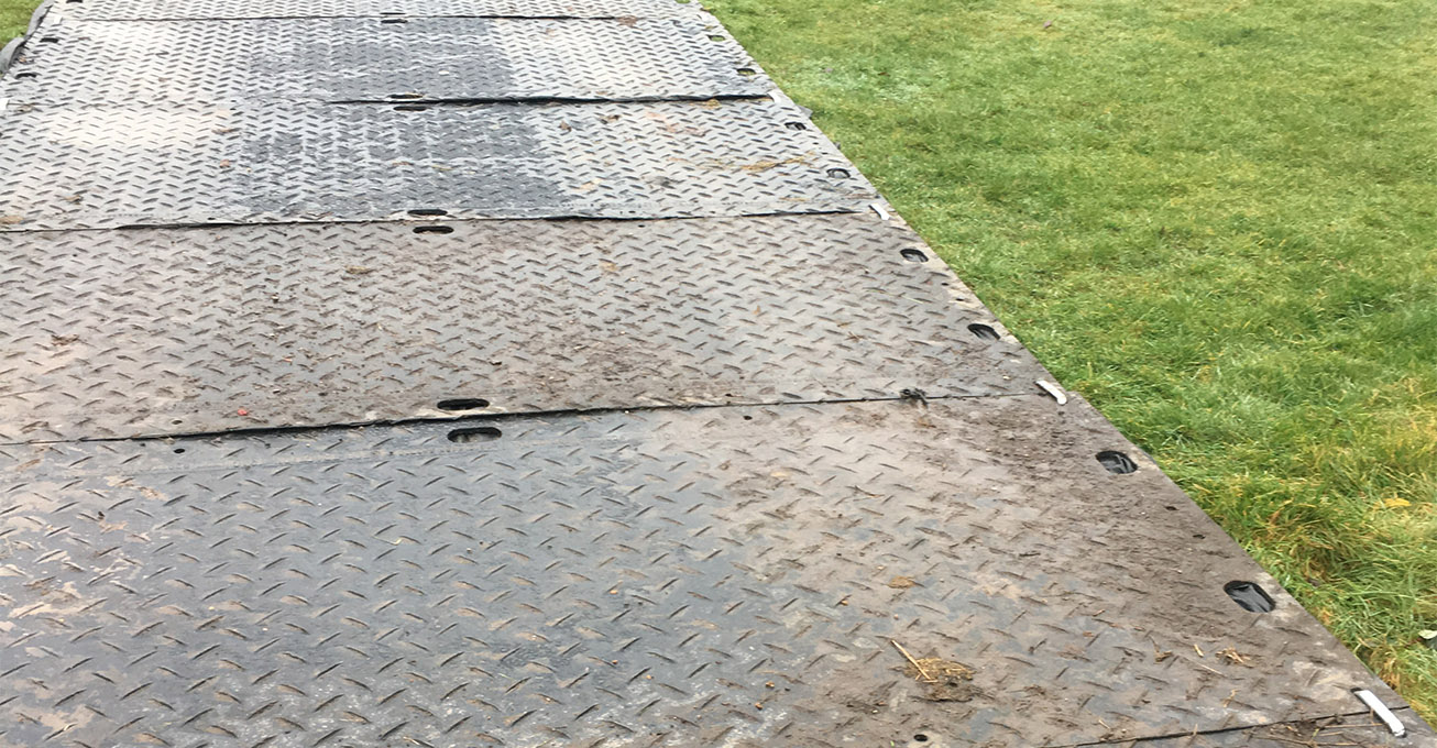 Ground mats for site access! Keeping your project going