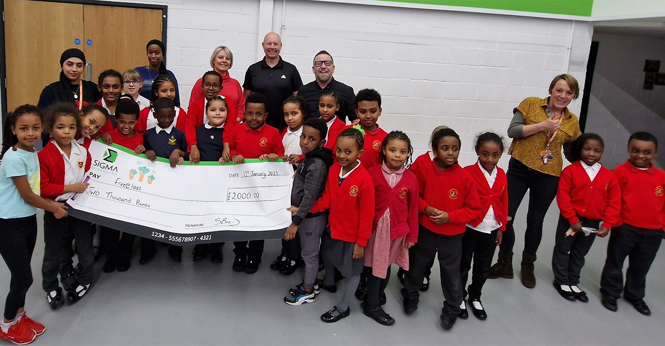 Birmingham youth charity benefits from £2.000 Sigma donation