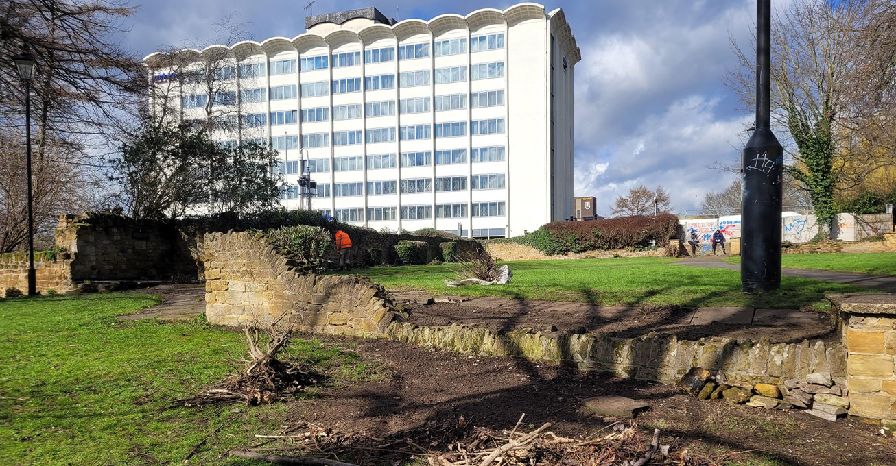 Work underway to restore neglected town centre beauty spot