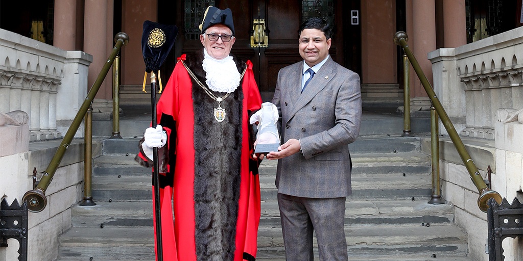 Northampton businessman recognised by Mayor for Outstanding Community Contribution