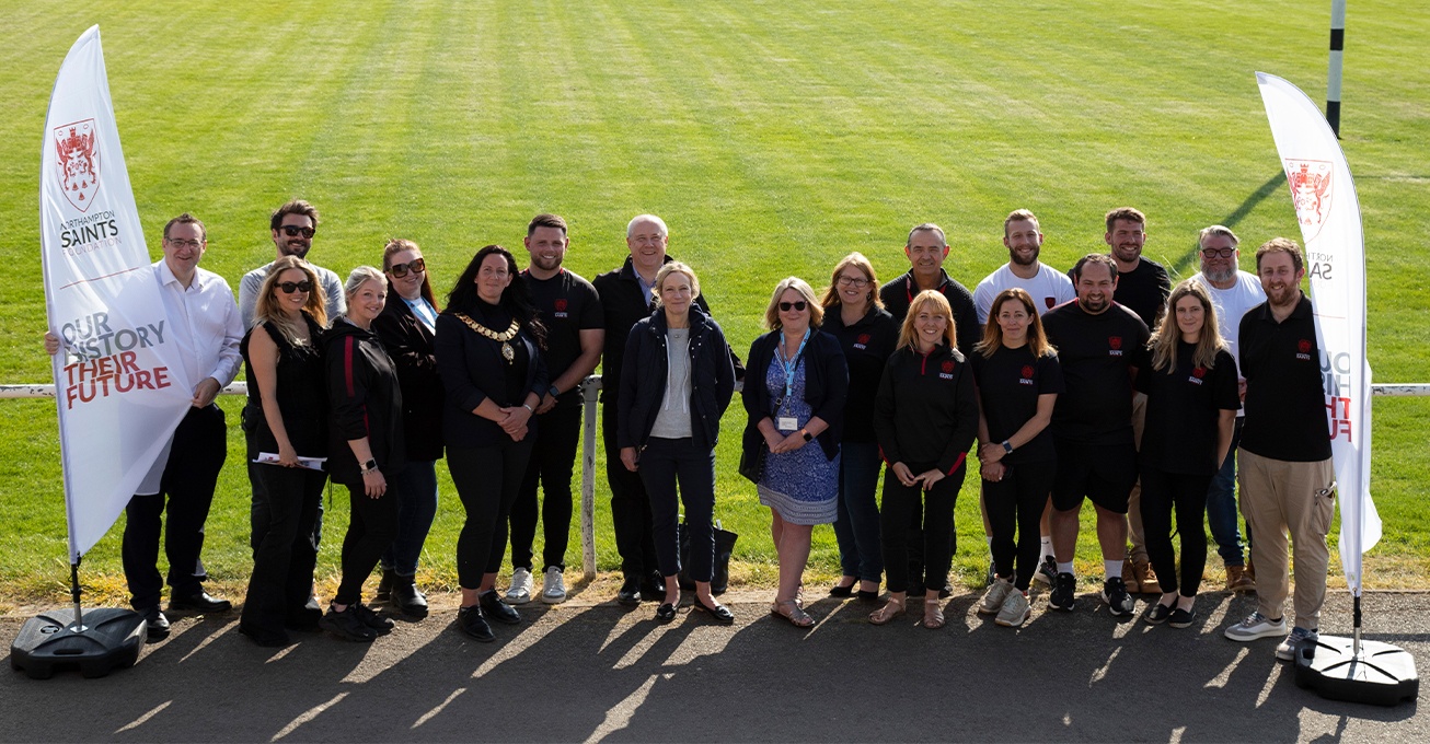 Opening of Northampton Saints Foundation’s Corby hub will put town’s young people on the path to a much brighter future