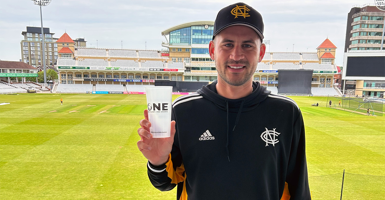Howzat! Nottinghamshire County Cricket Club and Event Cup Solutions join forces to reduce carbon emissions at Trent Bridge
