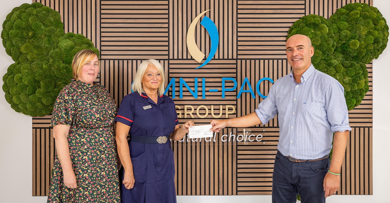Omni-Pac joins forces with Lindsey Lodge Hospice, pledging one year’s worth of medical supplies to support the hospice’s vital work within the community