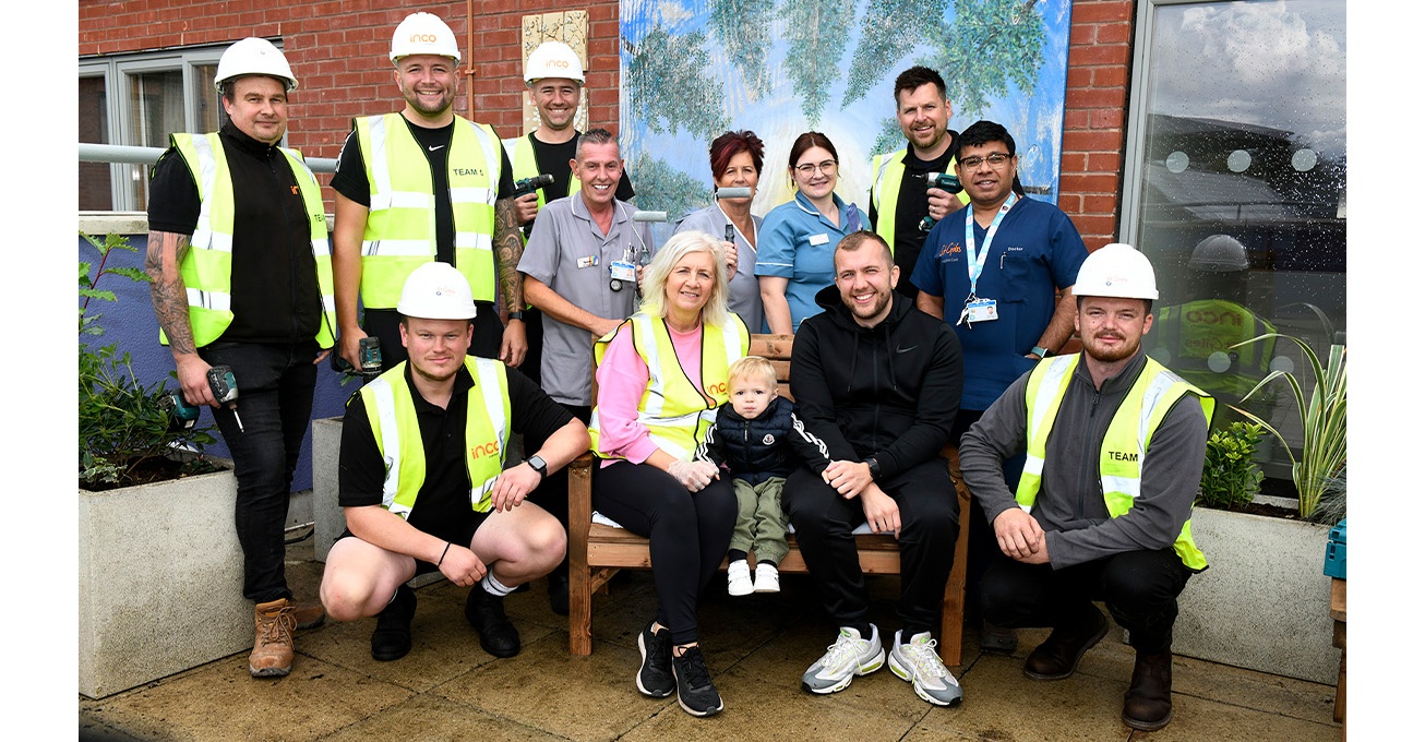 Inco Contracts gives St Giles Hospice its own DIY SOS makeover