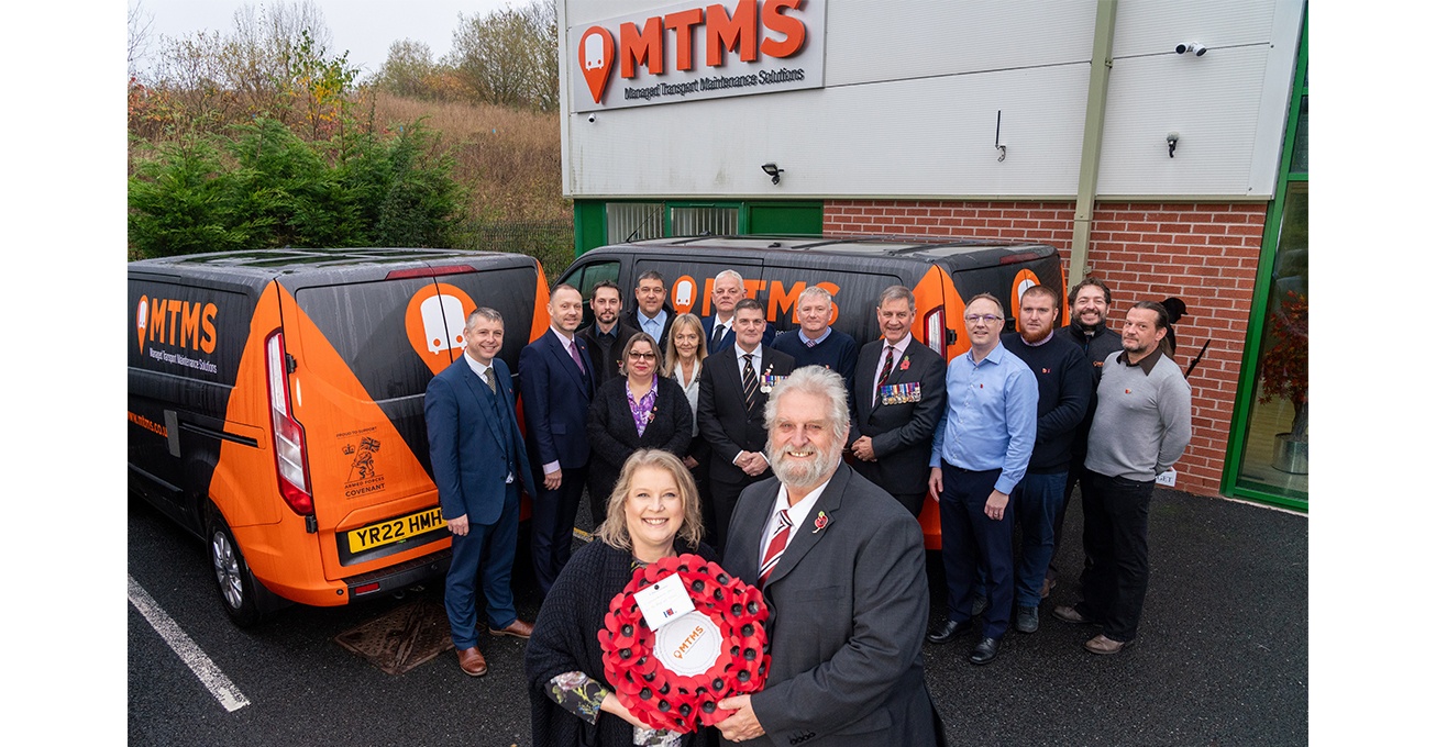 Rail maintenance firm MTMS paused to remember those who served their country