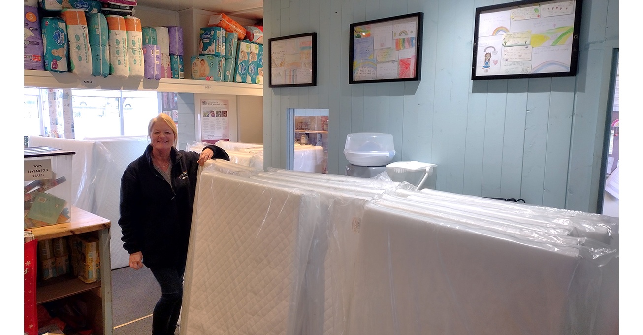 Bed Kingdom pitches support to Rainbow Baby Bank with cot mattress donations