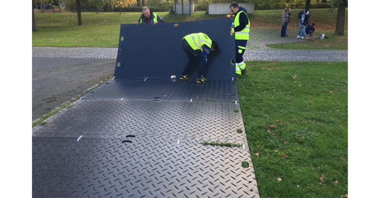 Safe and easy site access? Winter ground mat sale now on!