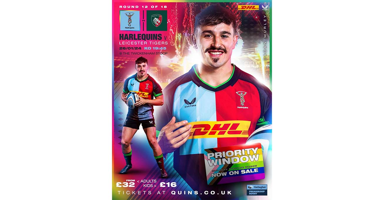 Harlequins announce fifth annual LGBTQ+ pride matches
