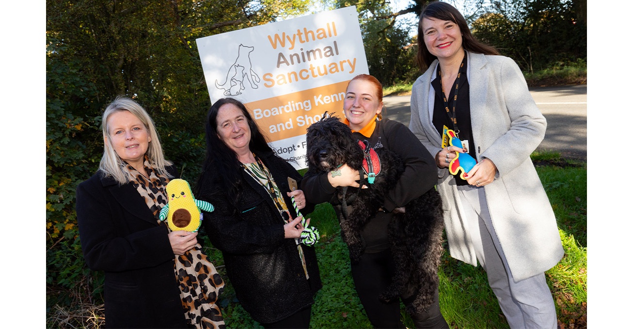 Midlands law firm donates £1,000 to Wythall Animal Sanctuary