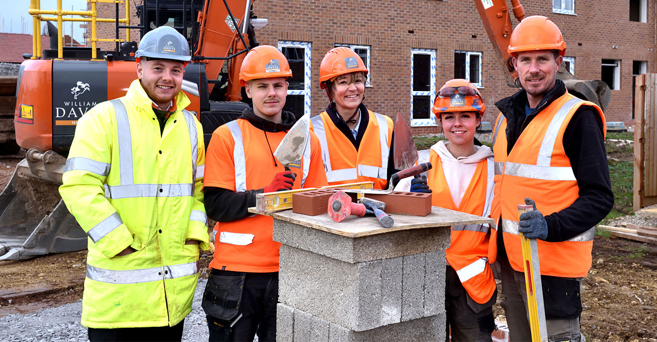 Special visitor meets apprentices building new careers