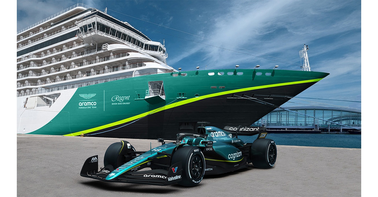Aston Martin Aramco Formula One® Team sets sail with Regent Seven Seas Cruises