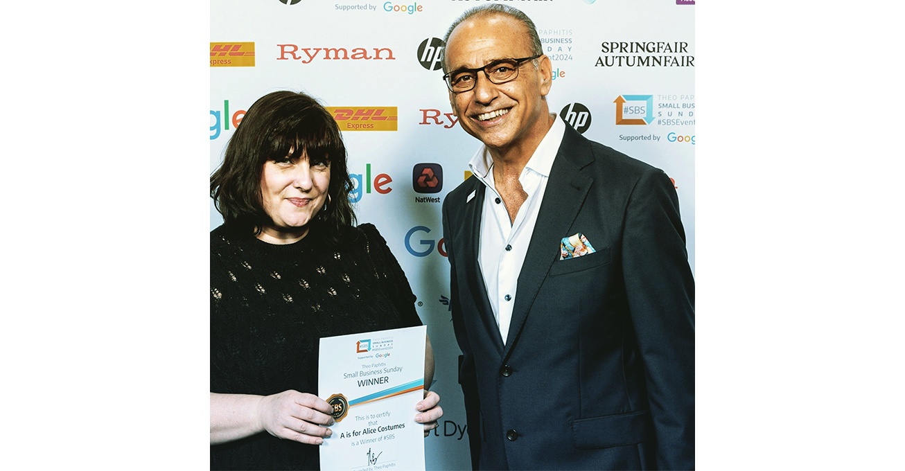 Birmingham-based A is for Alice Costumes gets a boost from Theo Paphitis