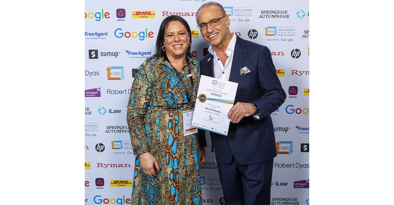 Marketing agency Founder wins Business Award from Theo Paphitis