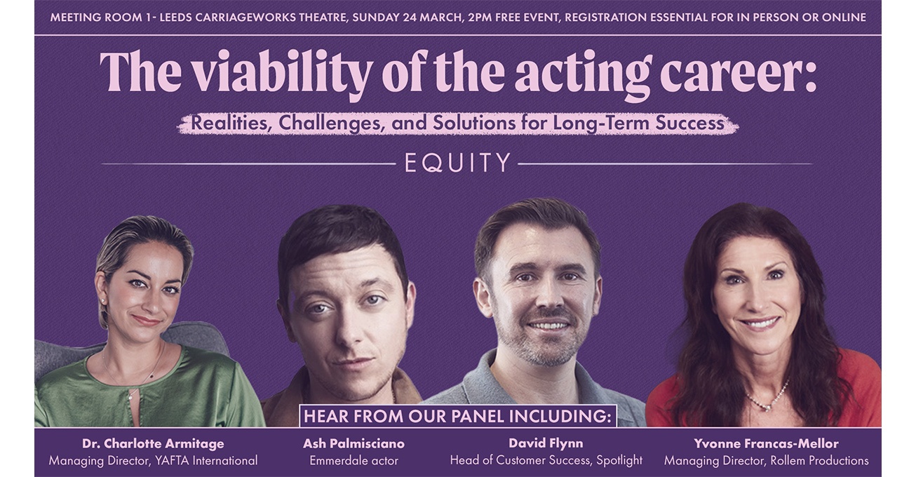 Leeds based TV & Screen orgs come together with Equity to look at viability of a screen acting career