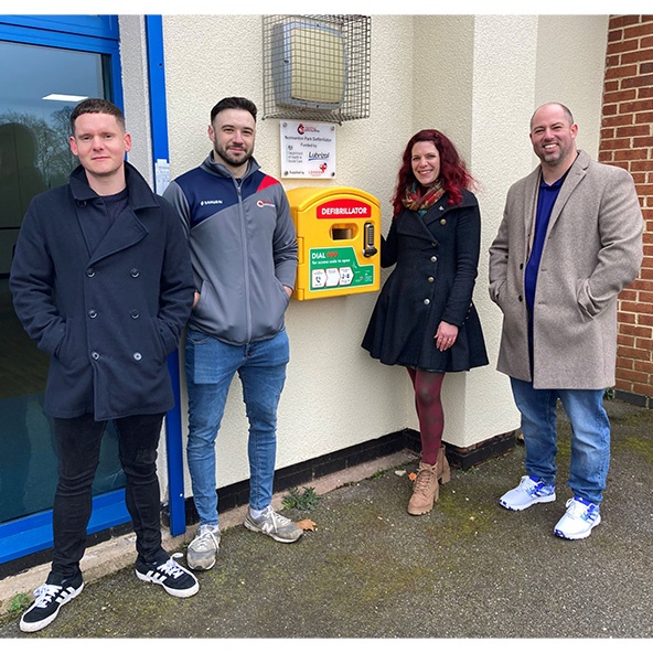 Science company helps safeguard users of Derby park with defibrillator funding