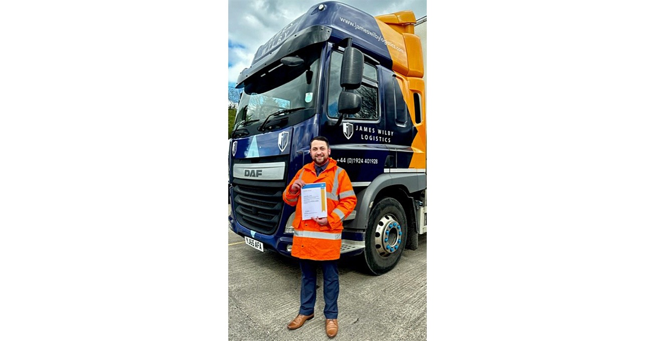 West Yorkshire’s James Wilby Logistics secures coveted FORS Gold award