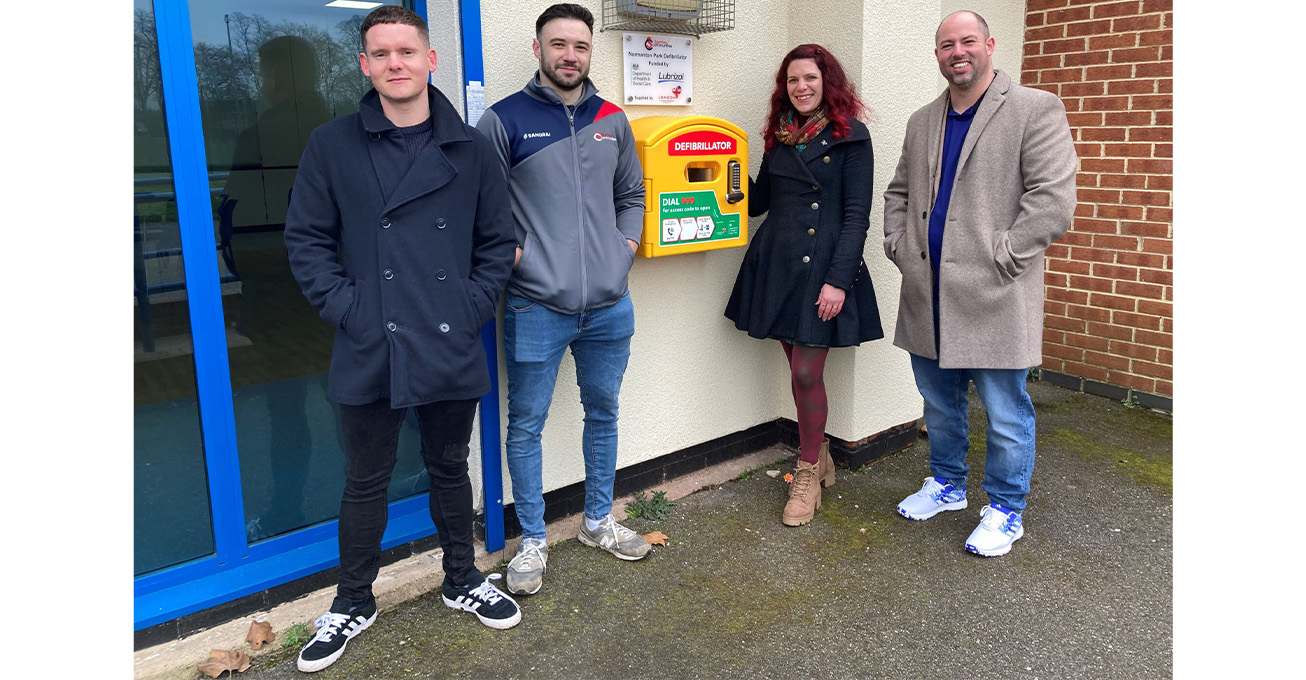 Science company helps safeguard users of Derby park with defibrillator funding