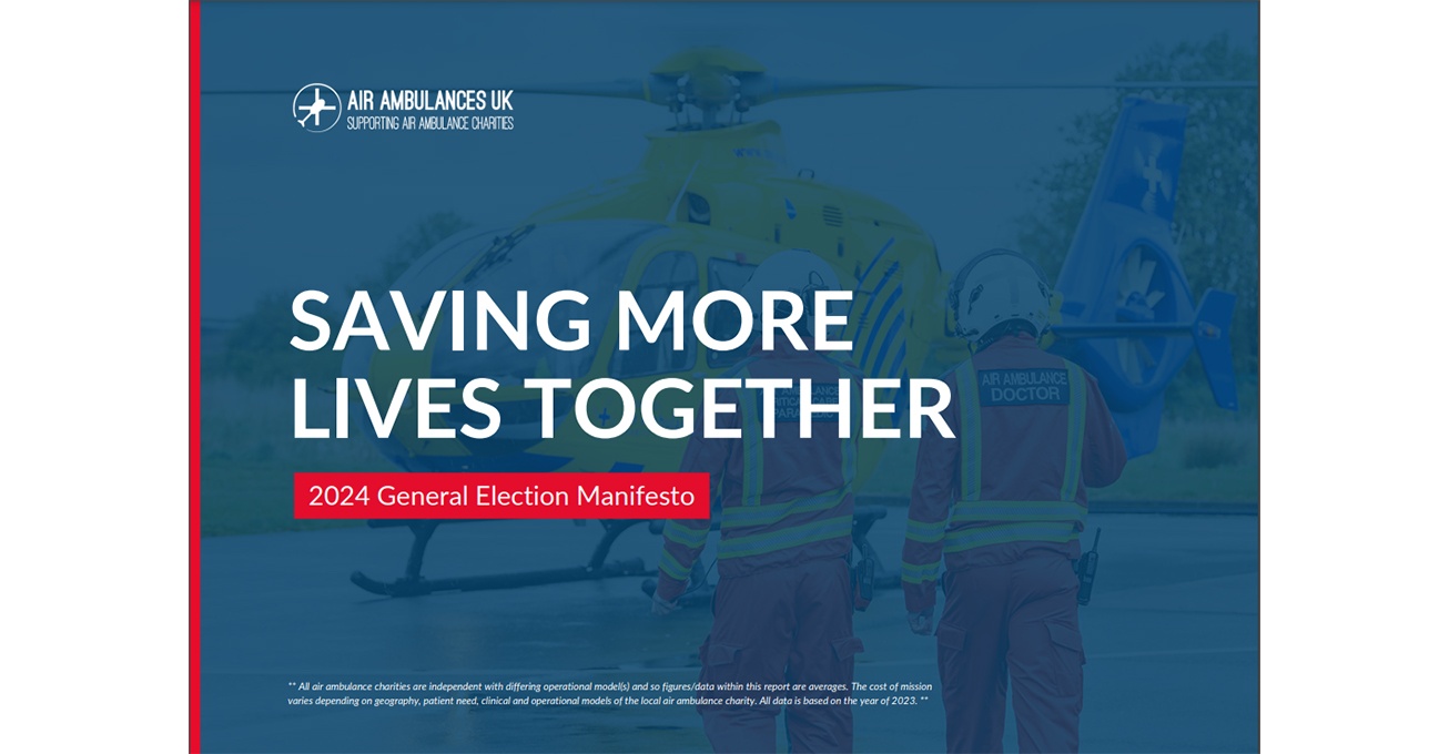 Air Ambulances UK launches 2024 General Election Manifesto