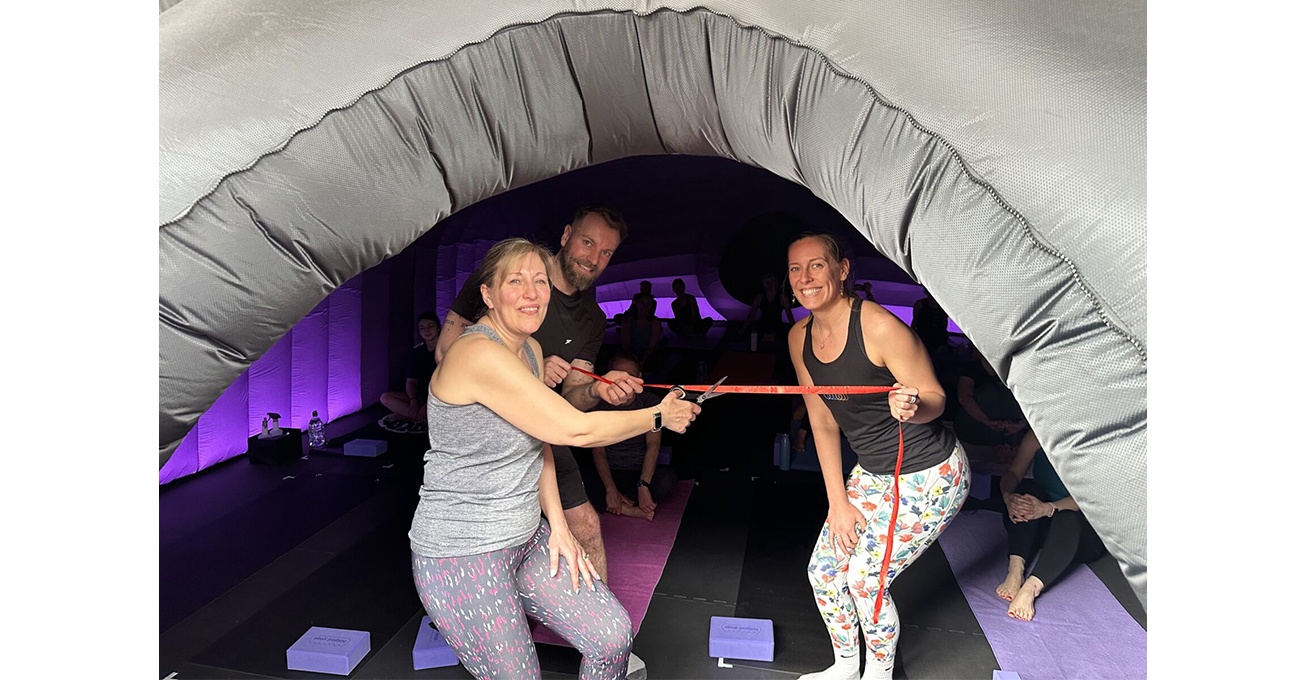 Launch day success for Hotpod Yoga Chesterfield at Elder Way