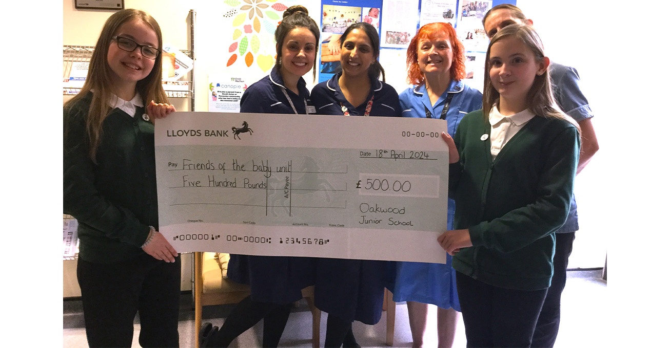 Pupil organises events to raise £500 for neonatal unit