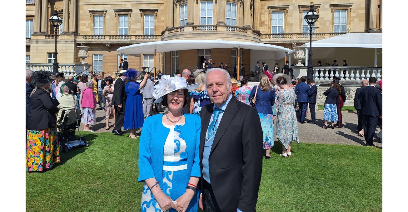 By royal invitation – local solicitor and lead vaccination centre volunteer attends royal garden party