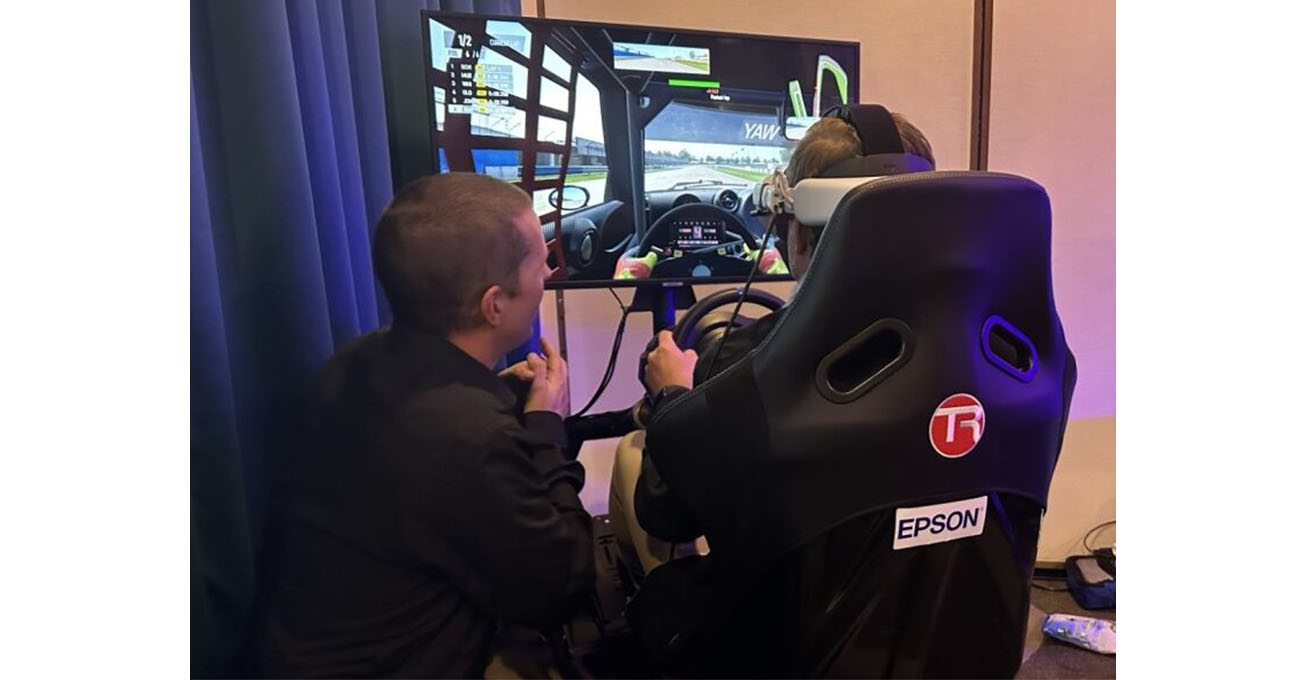 Barron McCann teams up with Epson and Lexmark to offer VR racing experience at Retail Technology aftershow